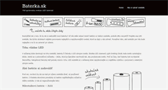 Desktop Screenshot of baterka.sk
